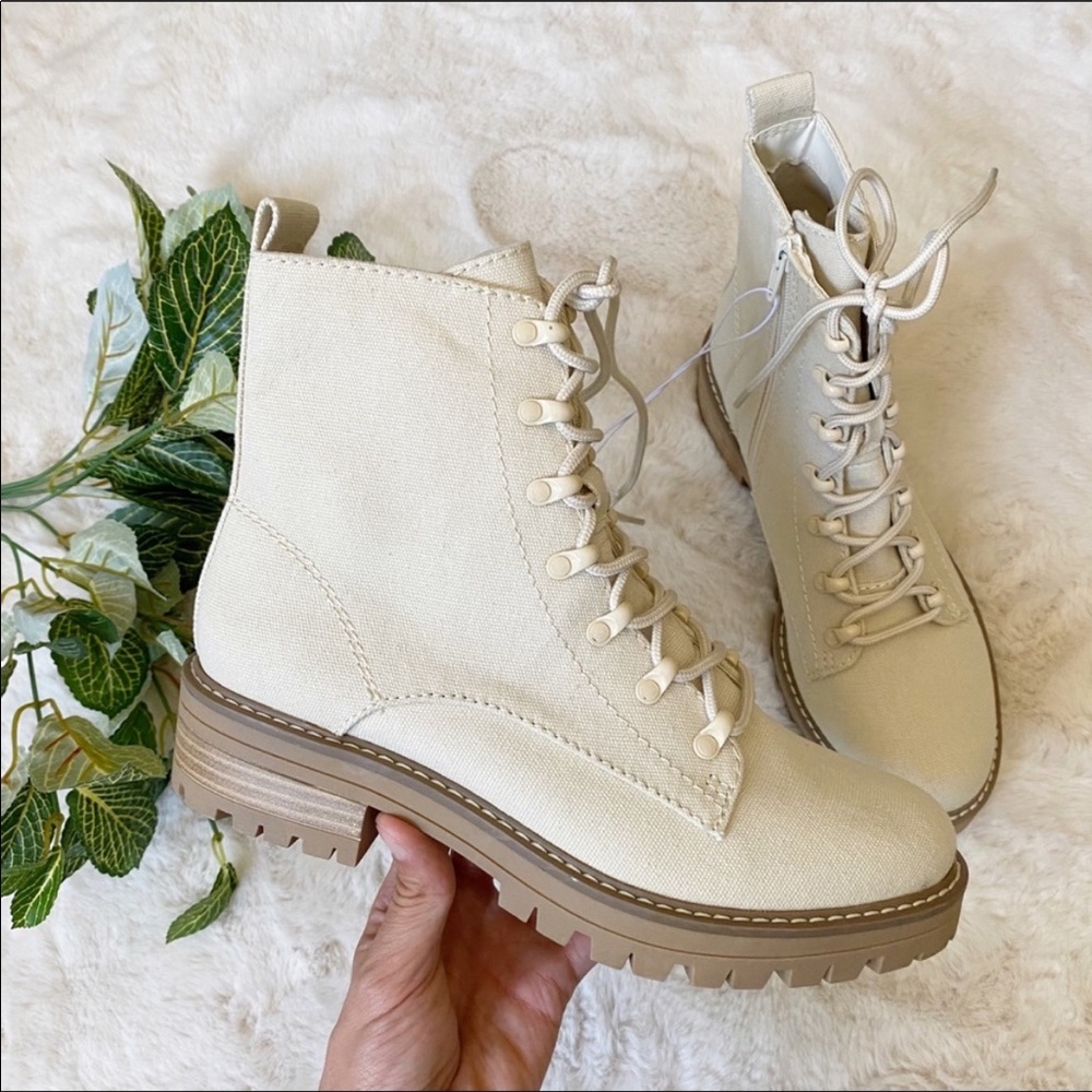 (New) Universal Thread Canvas Combat Boots
